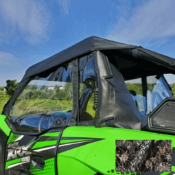 Kawasaki Teryx KRX Camo Soft Upper Doors, Rear Window, Top