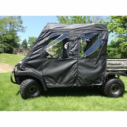 Kawasaki Mule 3010 Trans Black Doors w/ Zippers & Back